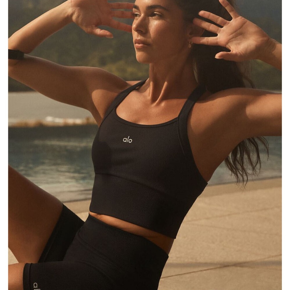 ALO seamless ribbed favorite bra tank